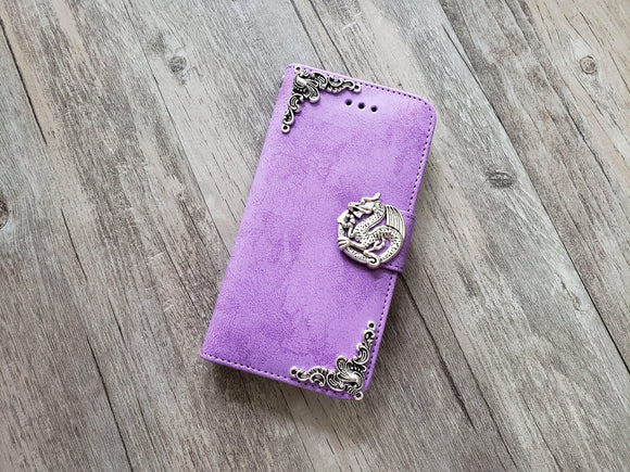 Dragon phone leather wallet stand removable case cover for Apple / Samsung MN1009-icasecollections