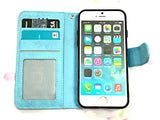 Turtle phone leather wallet removable case cover for Apple / Samsung MN1158-icasecollections