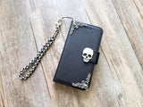 Skull phone wallet removable case for iPhone X XS XR 12 13 14 pro max 8 7 Plus Galaxy S22 S21 S20 Ultra S10 Note 20 Plus MN1280