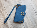 Star Zipper leather phone wallet case for iPhone X XS XR 11 12 13 14 Pro Max Galaxy S22 S21 S20 Ultra S10 S9 Note 20 9 10 Plus MN2716