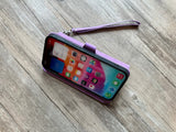 Gothic Butterfly leather wallet imprint phone case for iPhone XR 12 13 14 15 Pro Max Galaxy S24 S23 S22 S21 Ultra Note 20 10 Plus MN2958
