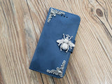 Bee phone leather wallet stand removable case cover for Apple / Samsung MN0771-icasecollections