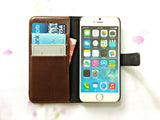 Compass handmade phone leather wallet case for Apple / Samsung MN0077-icasecollections