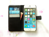 Compass leather wallet handmade phone case cover for Apple / Samsung MN0766-icasecollections