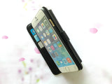 Compass leather wallet handmade phone case cover for Apple / Samsung MN0766-icasecollections