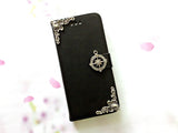 Compass leather wallet handmade phone case cover for Apple / Samsung MN0766-icasecollections