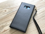 Compass phone leather wallet case, handmade phone wallet cover for Apple / Samsung MN1177-icasecollections
