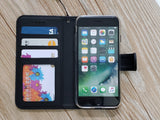 Dollar sign phone leather wallet removable case cover for Apple / Samsung MN1064-icasecollections