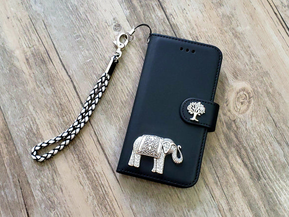 Elephant phone leather wallet removable case cover for Apple / Samsung MN1070-icasecollections