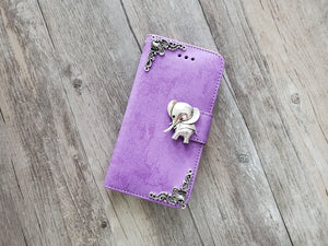 Elephant phone leather wallet stand removable case cover for Apple / Samsung MN1018-icasecollections