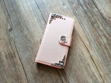 Flower phone leather wallet removable case cover for Apple / Samsung MN1188-icasecollections