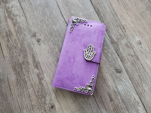 Hamsa phone leather wallet stand removable case cover for Apple / Samsung MN1011-icasecollections
