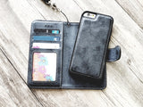 Crow phone leather wallet removable case for iPhone X XS XR 11 12 Pro Max 8 7 6 Plus Samsung S20 S10 S9 S8 Plus Note 20 8 9 10 Plus MN2324