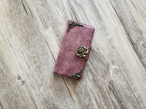 Victorian rose phone leather wallet case for iPhone X XS XR 11 Pro Max 8 7 6 6s Plus Samsung S10 S9 S8 Plus S7 Edge Note 8 9 10 Plus MN1668