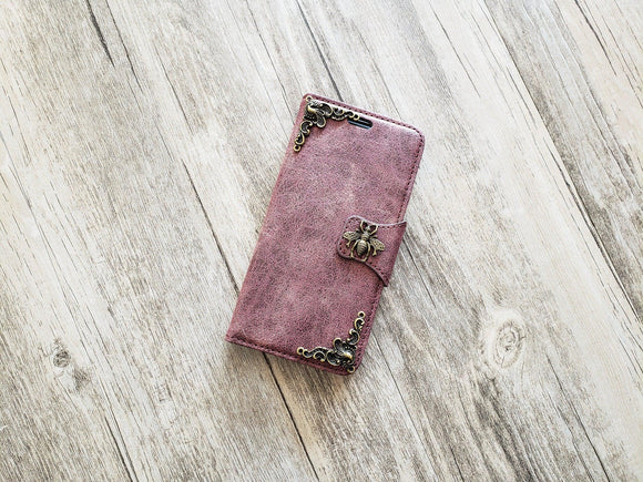 Honey Bee phone leather wallet case for iPhone X XS XR 11 Pro Max 8 7 6s Plus Galaxy Galaxy S10 S9 S8 Plus S7 Edge Note 8 9 10 Plus MN1677