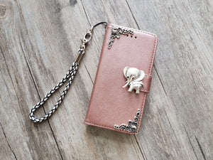 Elephant phone leather wallet removable case for iPhone X XS XR 11 Pro Max 8 7 6 6s Plus Samsung S20 S10 S9 S8 Note 20 8 9 10 Plus MN1206