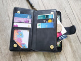 Rose Cross Zipper leather wallet case for iPhone X XS XR 11 12 Pro Max 8 7 6 Samsung S21 S20 Ultra S10 S9 S8 Note 20 9 10 Plus MN2571