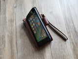 Antique gothic crow Zipper leather wallet case for iPhone X XS XR 11 12 13 Pro Max 8 7 Samsung S21 S20 Ultra S10 S9 Note 20 9 10 Plus MN2664