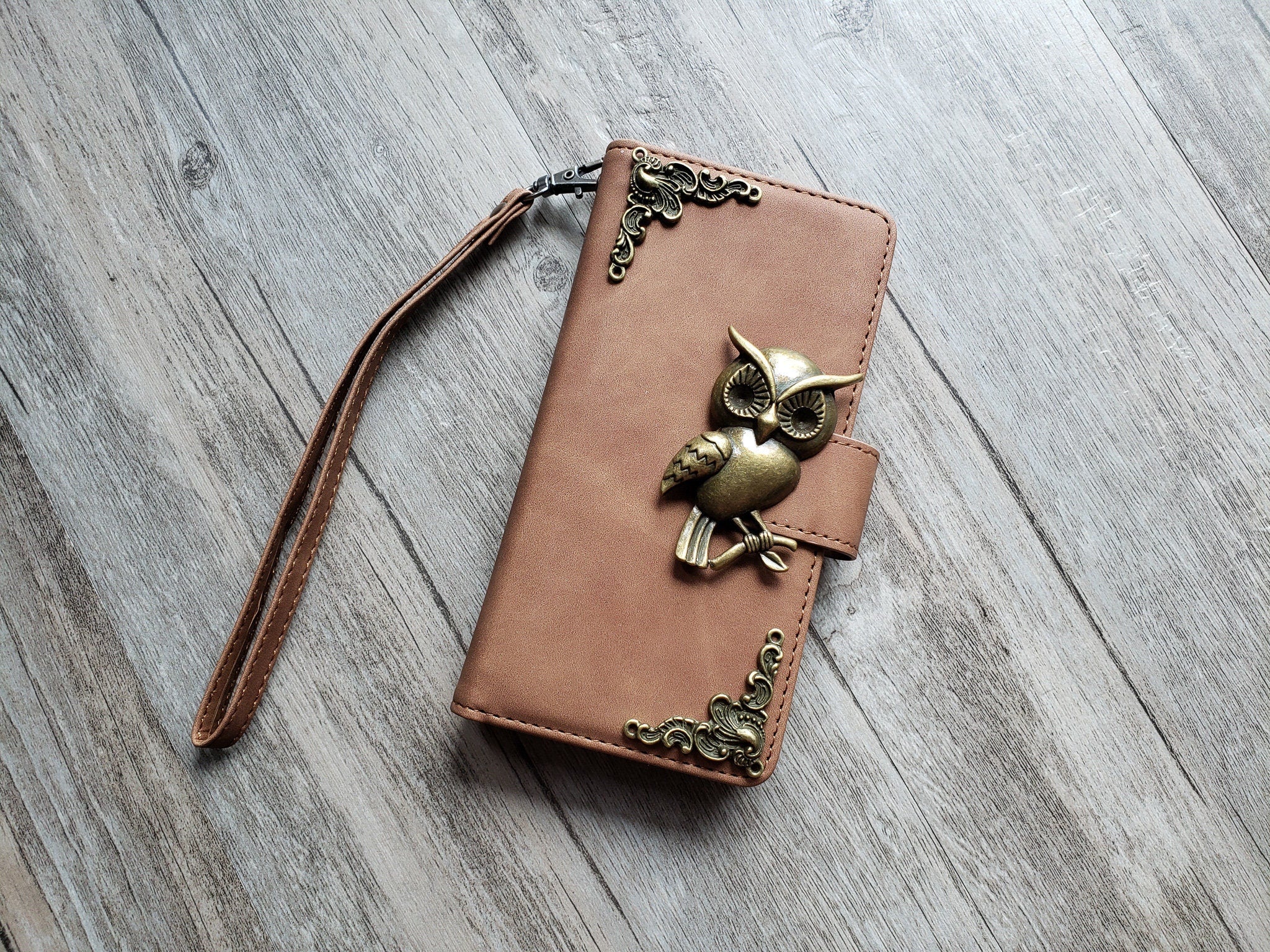  Owl Genuiine Leather Animal Bag Charm/Keychain *VANCA*  Handmade in Japan : Cell Phone Charms : Office Products