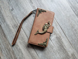 Victorian Mermaid Zipper leather wallet case for iPhone X XS XR 11 12 Pro Max 8 7 6s Samsung S21 S20 Ultra S10 S9 Note 20 8 9 10 Plus MN2633
