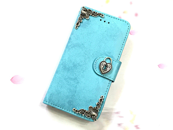 Lock phone leather wallet stand removable case cover for Apple / Samsung MN0624-icasecollections