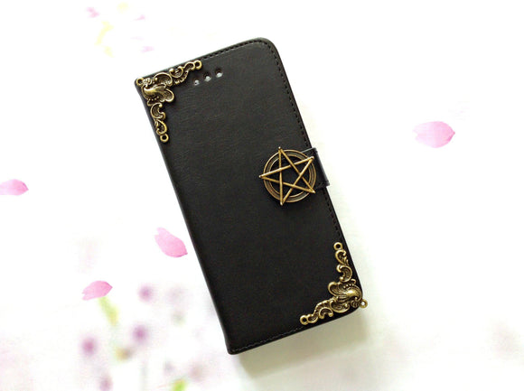 Magic circle handmade phone wallet case for Apple / Samsung MN0004-icasecollections