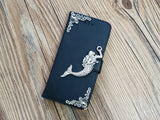 Mermaid leather wallet handmade phone case cover for Apple / Samsung MN0788-icasecollections