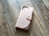 Music note phone leather wallet removable case cover for Apple / Samsung MN1191-icasecollections