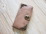 Owl phone leather wallet removable case cover for Apple / Samsung MN0826-icasecollections