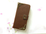 Rabbit handmade phone leather wallet case for Apple / Samsung MN0084-icasecollections