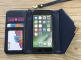 Skull lady handmade phone wallet case for Apple / Samsung MN0107