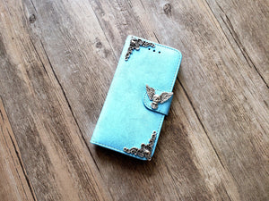Skull phone leather wallet removable case cover for Apple / Samsung MN1166-icasecollections