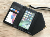 Trinity Celtic Knot phone leather wallet case, handmade phone wallet cover for Apple / Samsung MN0947-icasecollections